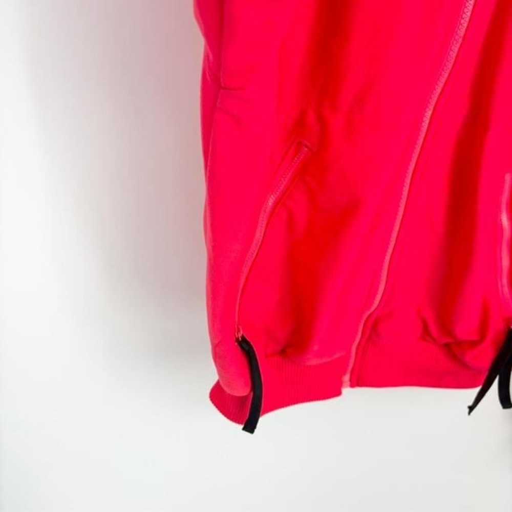 Vintage 90s Columbia Full Zip Jacket Medium Fleece Colorblock Radial Sleeves - Picture 4 of 8